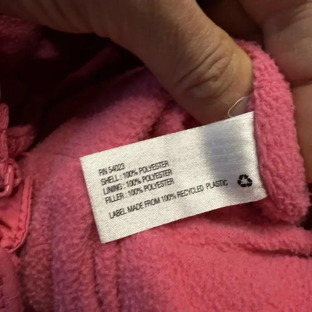 Baby GAP Fleece Lined Quilted Snow Pants Bibs Winter 3 Years 3T Toddler Pink